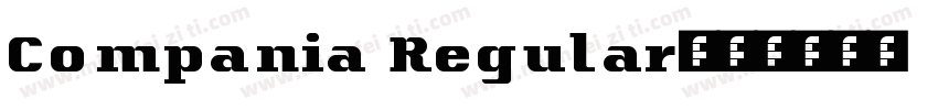 Compania Regular字体转换